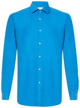 Stylish OppoSuits Men's Blue Steel Shirt for Parties Dances and Everyday Wear