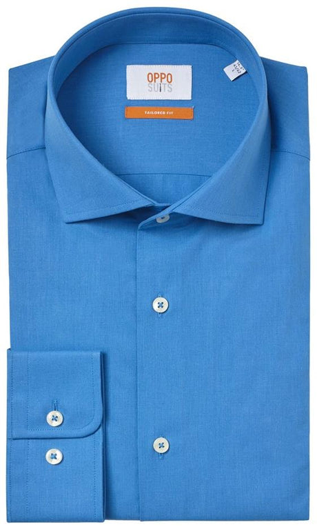 Stylish OppoSuits Men's Blue Steel Shirt for Parties Dances and Everyday Wear