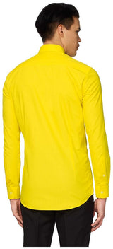 OppoSuits Men's Shirts SHIRT LS Yellow Fellow