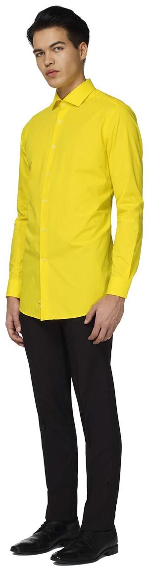 OppoSuits Men's Shirts SHIRT LS Yellow Fellow