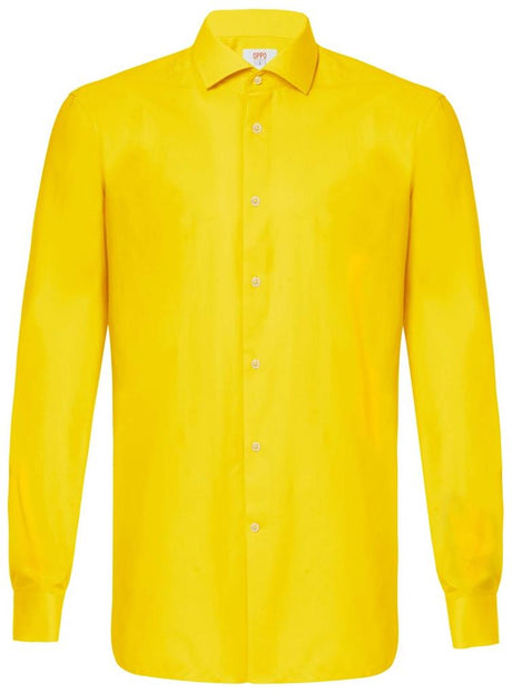 OppoSuits Men's Shirts SHIRT LS Yellow Fellow