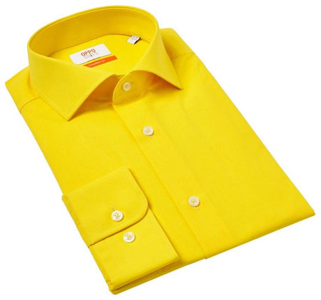 Stylish Yellow Dress Shirt for Men Ideal for Parties Work and Casual Wear