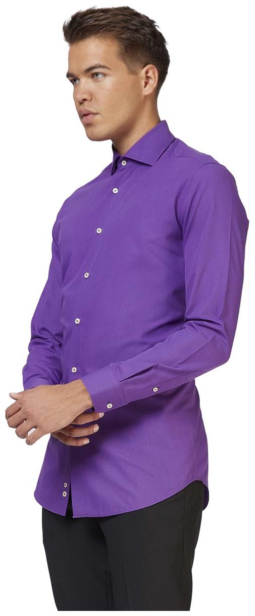 Stylish OppoSuits Purple Dress Shirt for Men's Formal Events and Holiday Celebrations