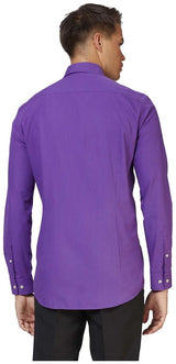 OppoSuits Men's Shirts SHIRT LS Purple Prince