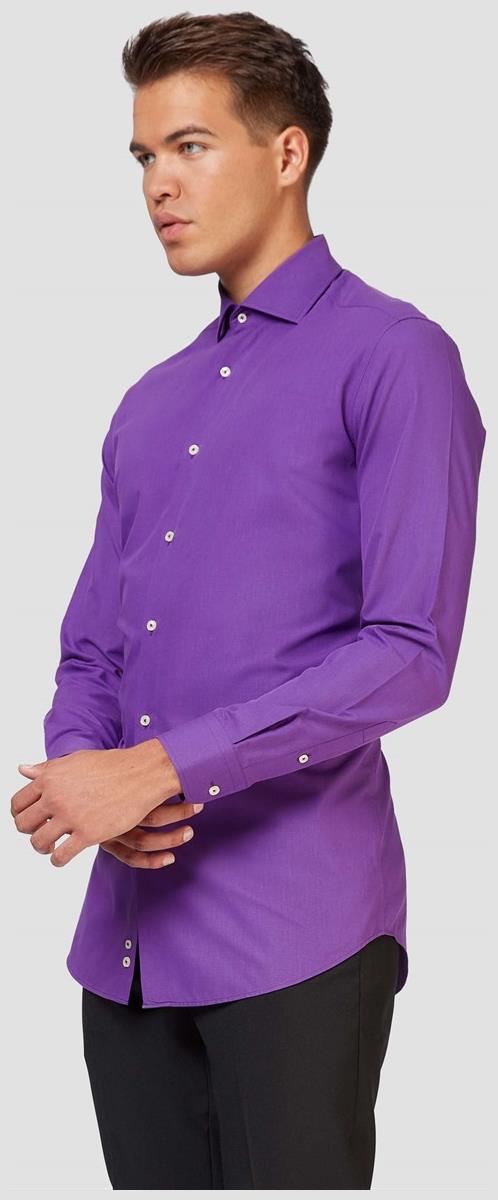 OppoSuits Men's Shirts SHIRT LS Purple Prince