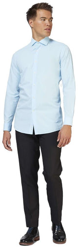 OppoSuits Men's Shirts SHIRT LS Cool Blue