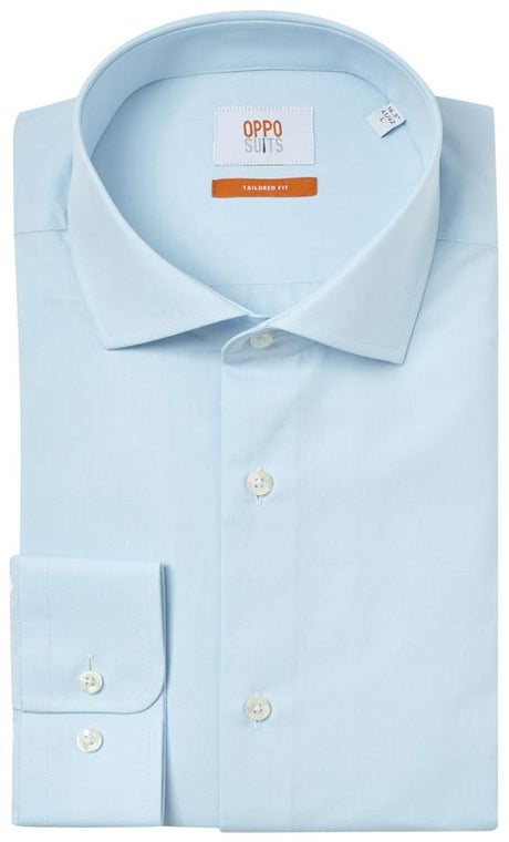 OppoSuits Men's Shirts SHIRT LS Cool Blue
