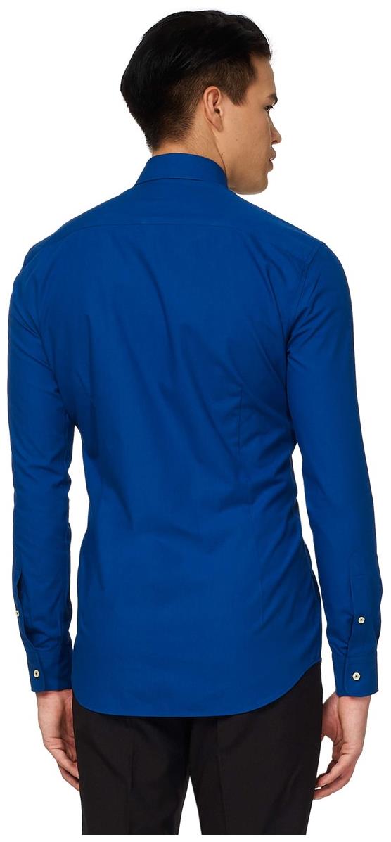 OppoSuits Men's Shirts SHIRT LS Navy Royale