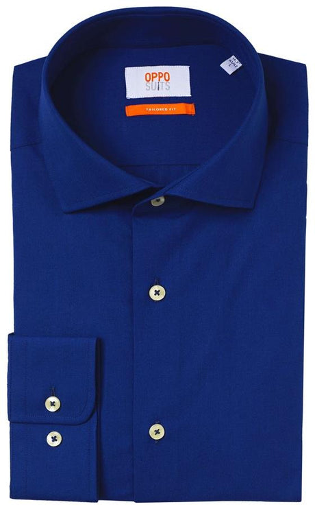 OppoSuits Men's Shirts SHIRT LS Navy Royale