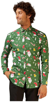 Stylish OppoSuits Santaboss Shirt for Festive Celebrations and Holiday Gatherings