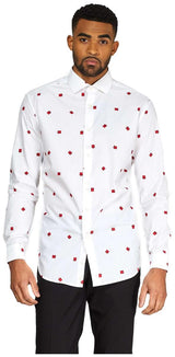 Stylish OppoSuits Men's Shirt for Christmas Parties Holiday Gatherings and Festive Events