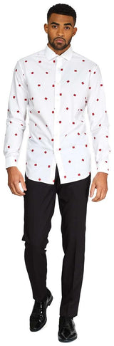 Stylish OppoSuits Men's Shirt for Christmas Parties Holiday Gatherings and Festive Events