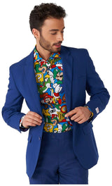 OppoSuits Men's Shirts SHIRT LS Super MarioT
