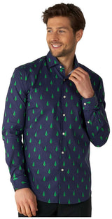 OppoSuits TreeDee Men’s Shirt for Holiday Parties Themed Events and Festive Occasions