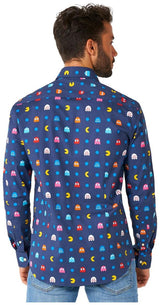 OppoSuits Men's Shirts SHIRT LS Pixel PAC-MANT