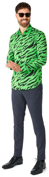 OppoSuits Men's Shirts SHIRT LS Wild Animal