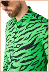 OppoSuits Men's Shirts SHIRT LS Wild Animal