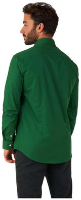 Stylish OppoSuits Glorious Green Long Sleeve Shirt for Casual Outings Parties and Holiday Events
