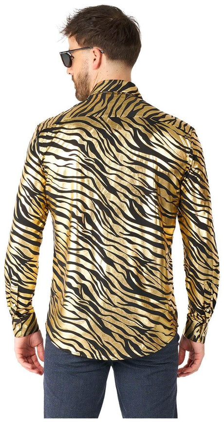 OppoSuits Men's Shirts SHIRT LS Tiger Shiner