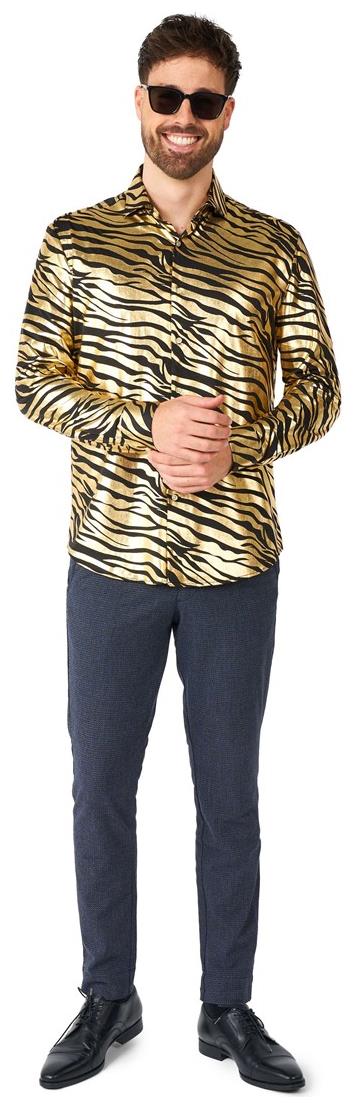 OppoSuits Men's Shirts SHIRT LS Tiger Shiner