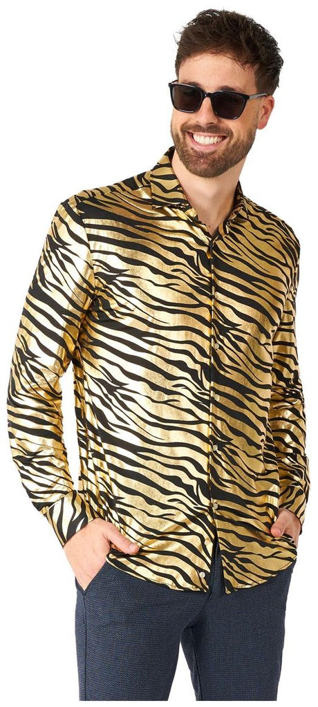 OppoSuits Men's Shirts SHIRT LS Tiger Shiner