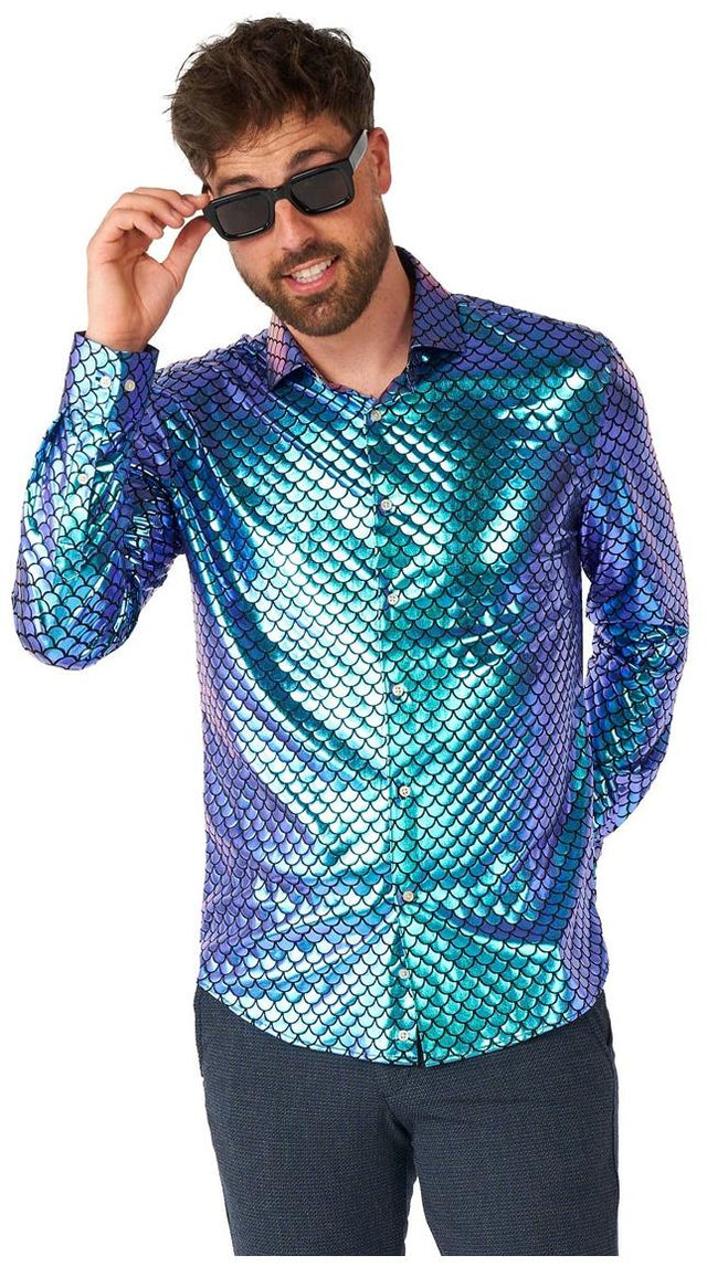 OppoSuits Men's Shirts SHIRT LS Fancy Fish