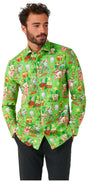 OppoSuits Men's Shirts SHIRT LS SpongeBobT Christmas