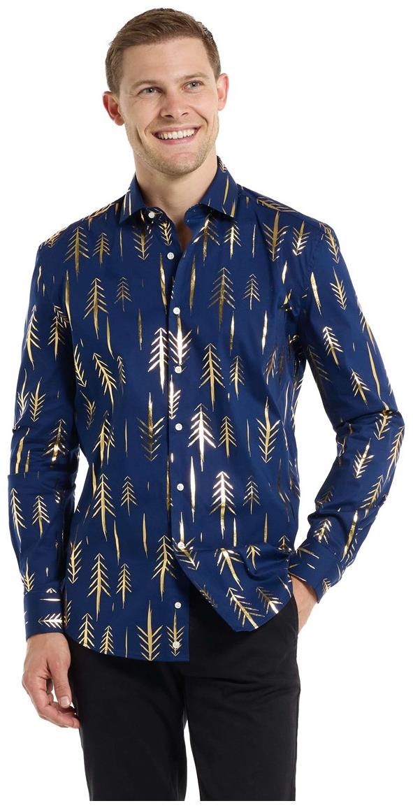 Stylish OppoSuits Teriffic Trees Shirt for Holiday Parties and Festive Celebrations