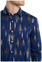 Stylish OppoSuits Teriffic Trees Shirt for Holiday Parties and Festive Celebrations