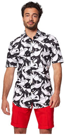OppoSuits Men's Summer Shirts SHIRT Short Sleeve Daffy Duck