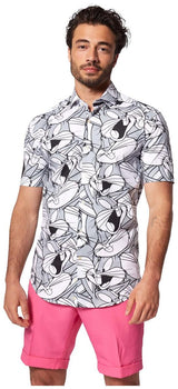 OppoSuits Bugs Bunny Short Sleeve Shirt for Summer Fun Vacation and Casual Parties