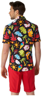 Vibrant OppoSuits Men's Summer Shirt for Tropical Beach Parties and Festive Celebrations