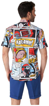 OppoSuits Men's Summer Shirts SHIRT Short Sleeve Danger Days