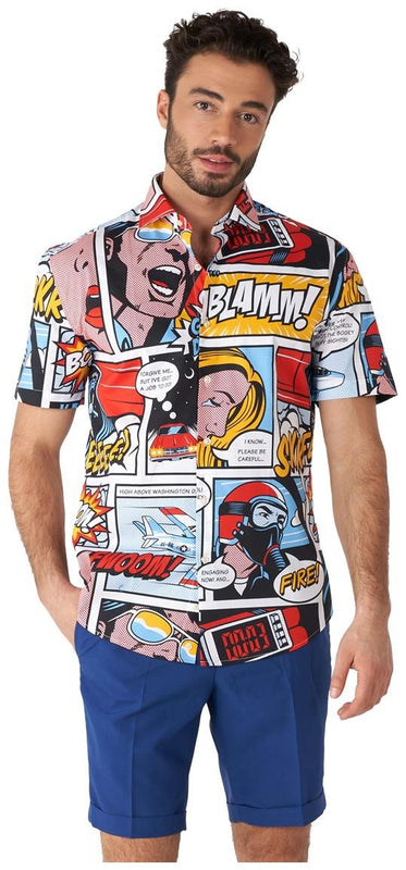 OppoSuits Men's Summer Shirts SHIRT Short Sleeve Danger Days