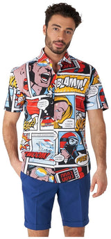 OppoSuits Men's Summer Shirts SHIRT Short Sleeve Danger Days