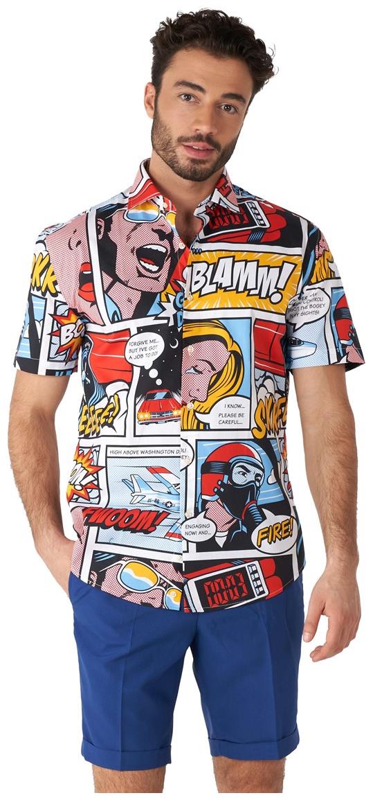 OppoSuits Men's Summer Shirts SHIRT Short Sleeve Danger Days