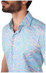 OppoSuits Men's Summer Shirts SHIRT Short Sleeve Holoperfect