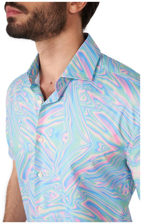 OppoSuits Men's Summer Shirts SHIRT Short Sleeve Holoperfect