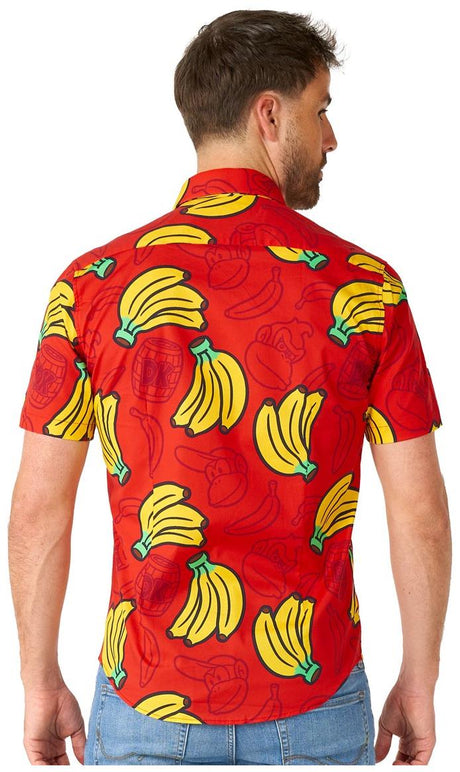 OppoSuits Donkey Kong Short Sleeve Shirt for Summer Fun and Retro Video Game Theme Parties