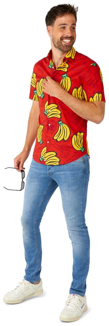 OppoSuits Donkey Kong Short Sleeve Shirt for Summer Fun and Retro Video Game Theme Parties