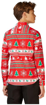 OppoSuits Teen Boys' Shirts SHIRT LS Winter Wonderland