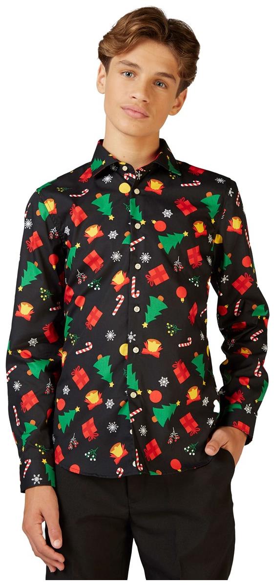 Stylish OppoSuits Teen Boys Christmas Shirt for Festive Celebrations and Holiday Events
