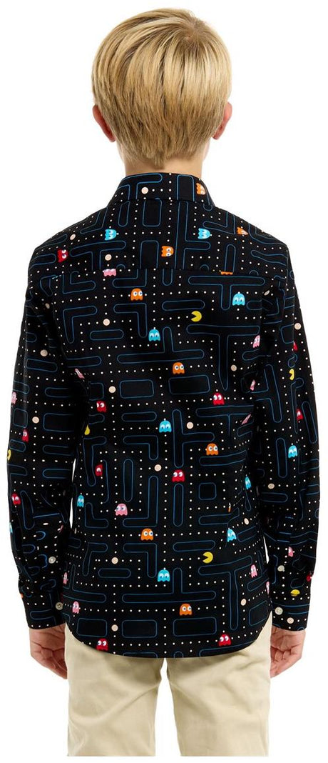 OppoSuits Teen Boys' Shirts SHIRT LS PAC-MAN Teen Boys