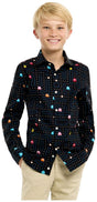OppoSuits Teen Boys' Shirts SHIRT LS PAC-MAN Teen Boys