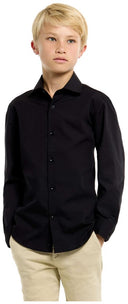 OppoSuits Teen Boys' Shirts SHIRT LS Black Knight Teen Boys