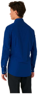 Stylish OppoSuits Teen Boys Shirt LS Navy Royale for Formal Events Weddings and Celebrations
