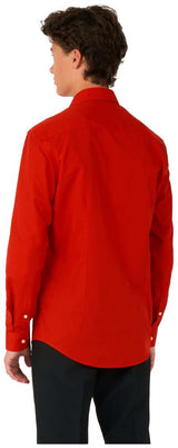 Stylish OppoSuits Red Devil Shirt for Teen Boys for Halloween Parties, Christmas, and Special Events