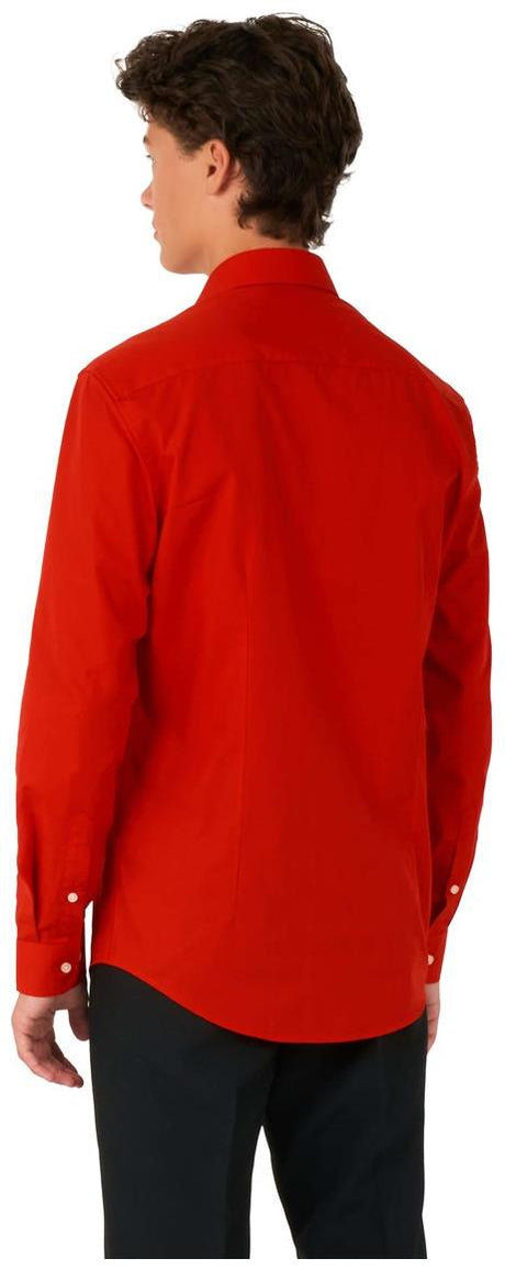 Stylish OppoSuits Red Devil Shirt for Teen Boys for Halloween Parties, Christmas, and Special Events
