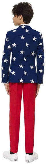 OppoSuits Teen Boys Stars & Stripes Patriotic Suit for 4th of July Prom Events and Fun Celebrations