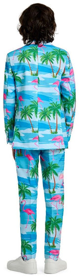 Fun Colorful Flamingo Suit for Teen Boys for Poolside Parties Proms and Weddings